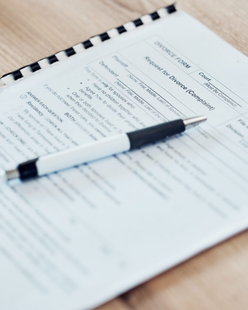 Document, business contract and pen on paper ready to sign, fill application and signature. Paperwo.